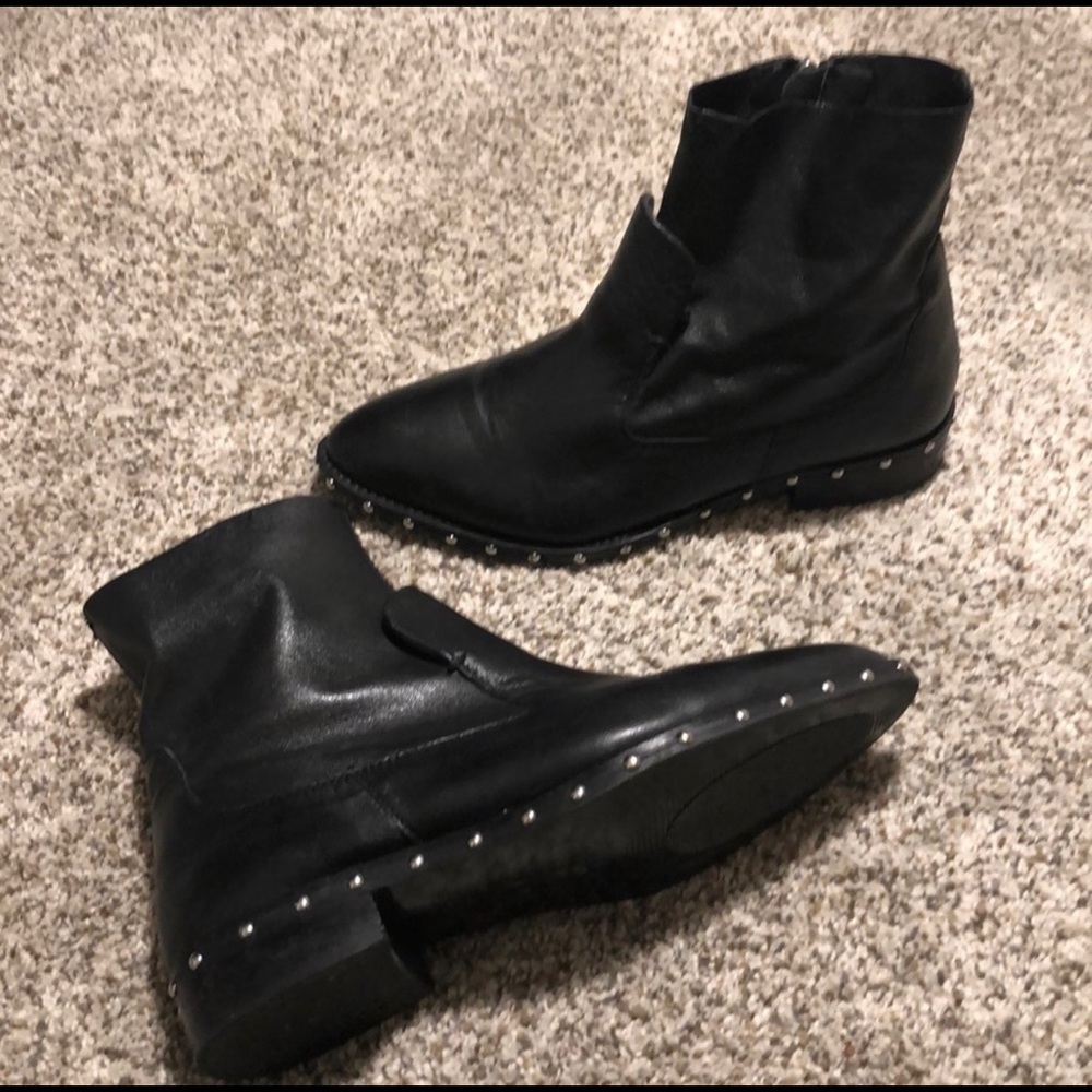Topshop Studded Ankle Booties